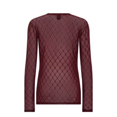 Hype the Detail mesh bluse – Mesh Blouse 3-300-14-12 - Red