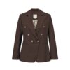Gossia blazer – PaulaGO (Mørkebrun)