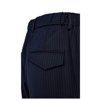 IVY-Andrea Wide Ivy Copenhagen habitbukser - Pant Pin Stripe - I235586 - Deep Navy Blue
