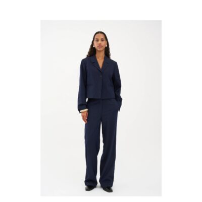 Ivy Copenhagen blazer - IVY-Paula (Navy) IVY-Andrea Wide Ivy Copenhagen habitbukser - Pant Pin Stripe - I235586 - Deep Navy Blue