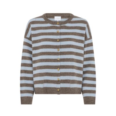 La Rouge cardigan – Sisse (Lyseblå/Brun)