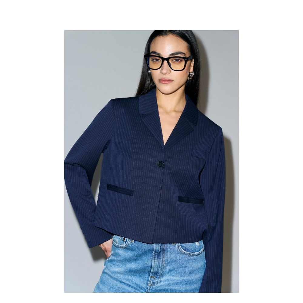 Ivy Copenhagen blazer - IVY-Paula (Navy) Ivy Copenhagen blazer - IVY-Paula Short Blazer - I235584 - Deep Navy Blue