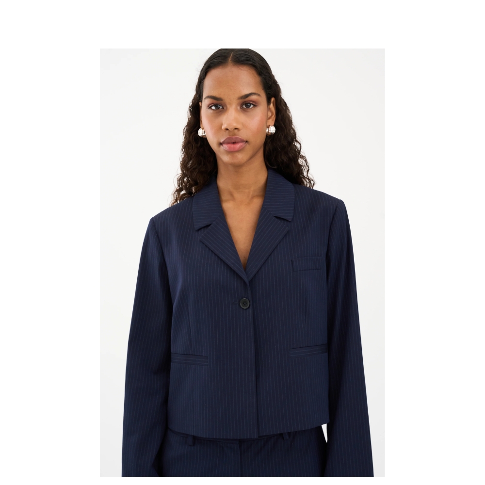 Ivy Copenhagen blazer - IVY-Paula (Navy) Ivy Copenhagen blazer - IVY-Paula Short Blazer - I235584 - Deep Navy Blue