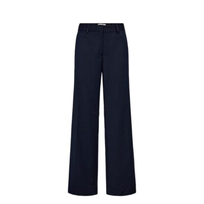 IVY-Andrea Wide Ivy Copenhagen habitbukser - Pant Pin Stripe - I235586 - Deep Navy Blue