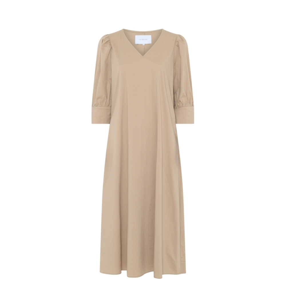 La Rouge kjole - Kamilla (Mørk Sand) La Rouge kjole - Kamilla S/S Dress – LR1738 – Dark Sand