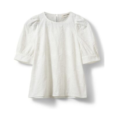 Sofie Schnoor bluse - AhliaSW Puff sleeve blouse - S261395 - White 