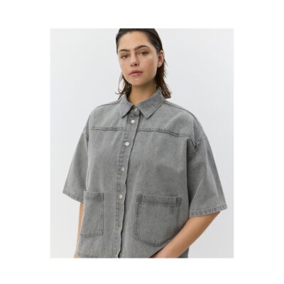 Sofie Schnoor skjorte - MelissaSW (Lysegrå) Sofie Schnoor denim skjorte - MelissaSW – S261266 – Stone Grey
