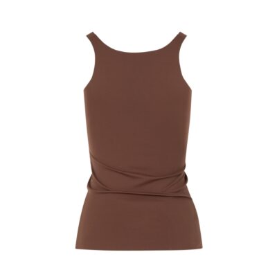 CC Heart tank top – Vida (Mørkebrun)