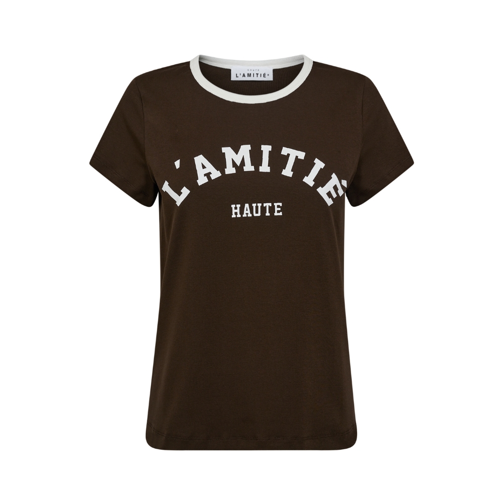 Haute L’ Amitié t-shirt – HL10006 (Mørkebrun) Haute L’ Amitié t-shirt – HL10006 (Mørkebrun)