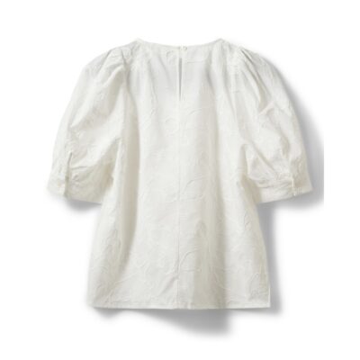 Sofie Schnoor bluse - AhliaSW Puff sleeve blouse - S261395 - White 