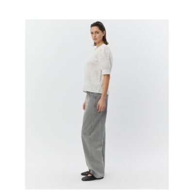 Sofie Schnoor bluse - AhliaSW Puff sleeve blouse - S261395 - White 