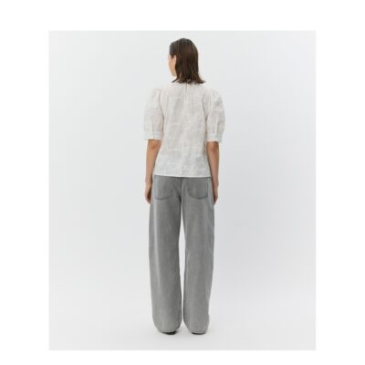 Sofie Schnoor bluse - AhliaSW Puff sleeve blouse - S261395 - White 