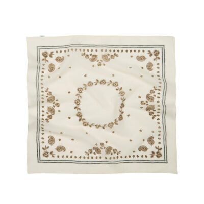 Beck Sodergaard tørklæde - Bloom Paisley Cotta Scarf – 2601300020 – Birch White