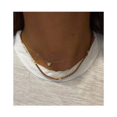 Ibu Jewels Halskæde Bumi NHH01-S (Brun)