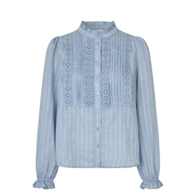 Lollys Laundry skjorte - ArielLL Shirt LS – 26113-1008 – 22 Light blue
