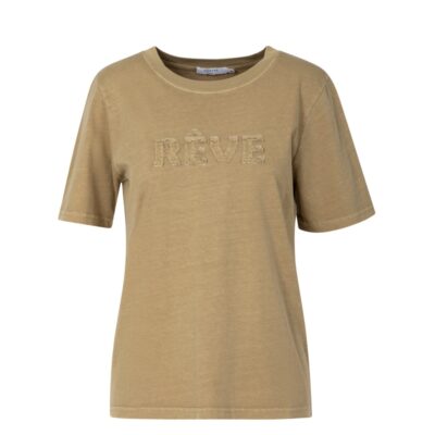 Coster Copenhagen t-shjrt - REVE Washed t-shirt Midi Ærme - 261-1502H - Washed sand