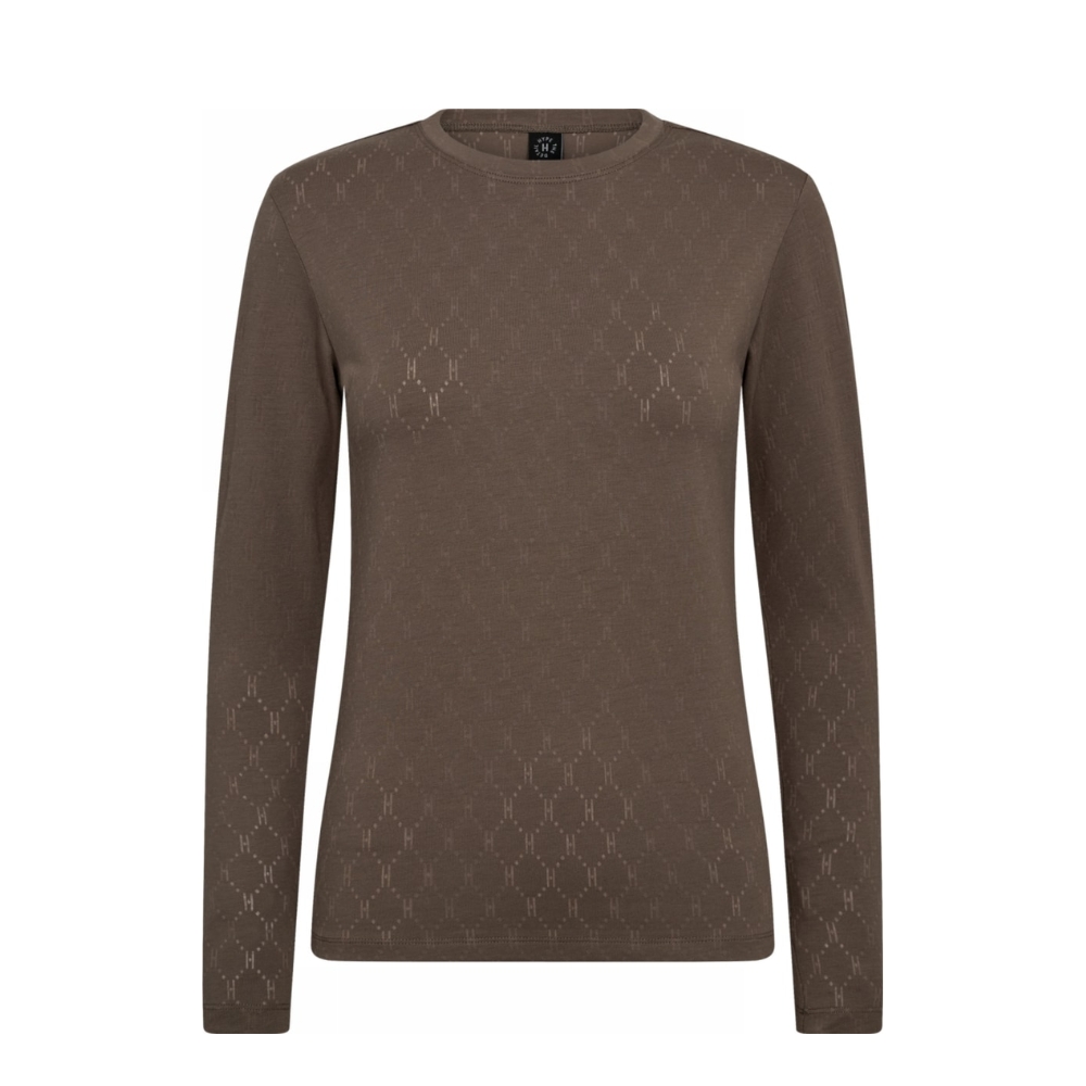 Hype the Detail bluse - 3-600-14 (Brun) Hype the Detail bluse - Tee L/S H-logo - 3-600-14 - 2 Brown