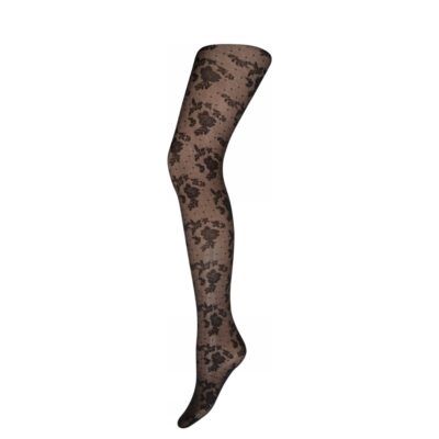 Hype the Detail strømpebukser - Tight flower 20d – 3-16086- 77 – 1100 Black