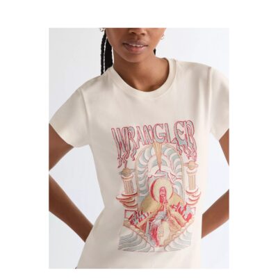 Wrangler t-shirt - Shrunken Band Tee – 112378024 – Worn White