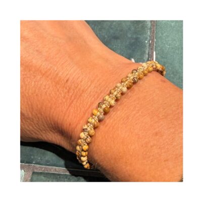 Ibu Jewels armbånd - AA30 Cap Pure (Desert Jasper)