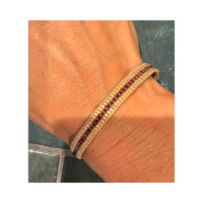 Ibu Jewels armbånd - AM11 Cap Jolie (Garnet)