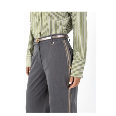 Coster Copenhagen bukser - Petra fit (Grå Melange) Coster Copenhagen bukser - Bukser med bånd Petra Fit - 261-3102 - Grey Melange