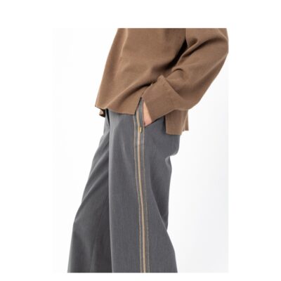 Coster Copenhagen bukser - Petra fit (Grå Melange) Coster Copenhagen bukser - Bukser med bånd Petra Fit - 261-3102 - Grey Melange
