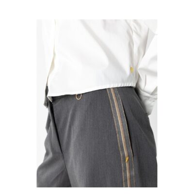 Coster Copenhagen bukser - Petra fit (Grå Melange) Coster Copenhagen bukser - Bukser med bånd Petra Fit - 261-3102 - Grey Melange