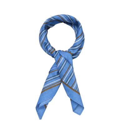 Beck Sondergaard tørklæde - Scallopia Striped Cotta Scarf – 2601300018 – Azure Blue