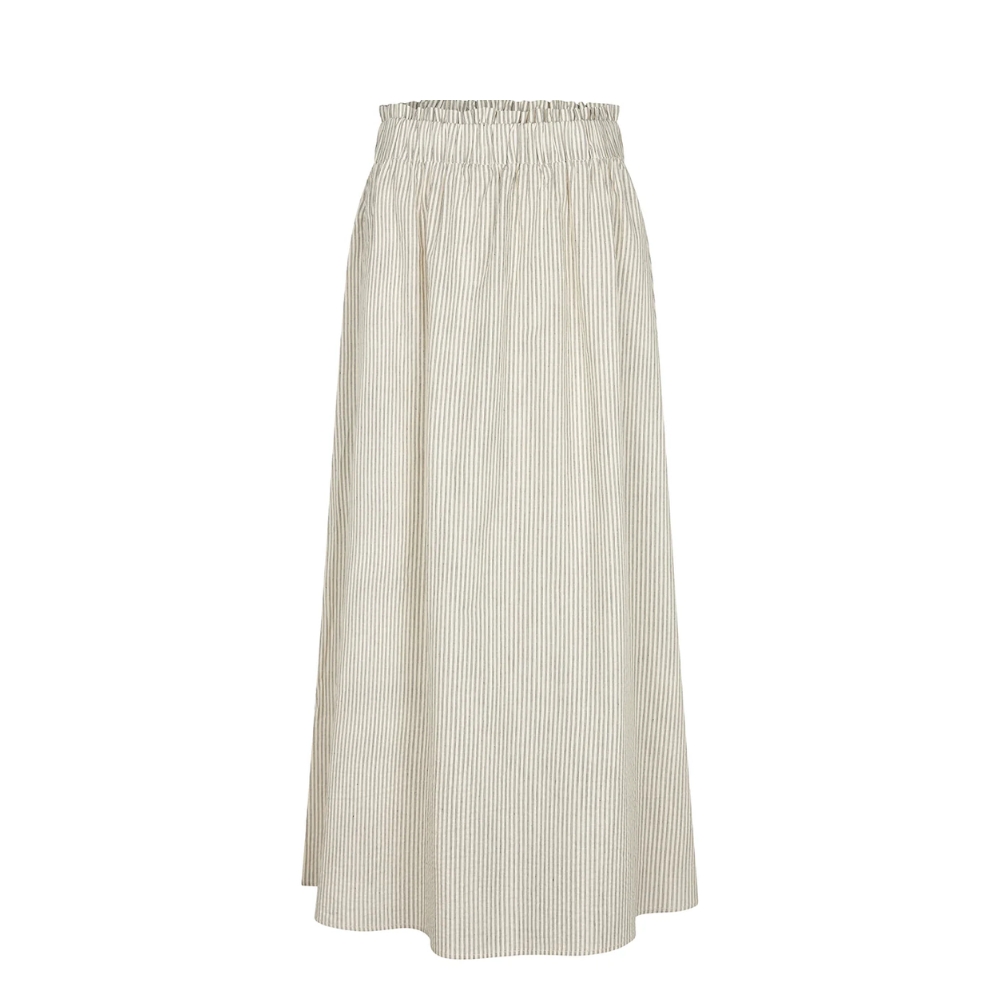 Lollys Laundry nederdel - IslaLL (Creme) Lollys Laundry nederdel - IslaLL Maxi Skirt - 2633-2014 - 80 Stripe