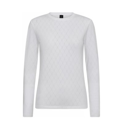 Hype the Detail bluse - Tee L/S H-logo - 3-600-14 - 1 White