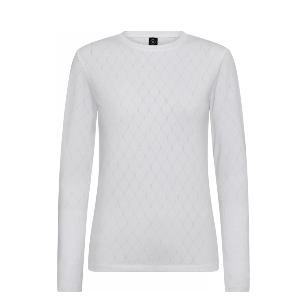 Hype the Detail bluse - 3-600-14 (Hvid) Hype the Detail bluse - Tee L/S H-logo - 3-600-14 - 1 White