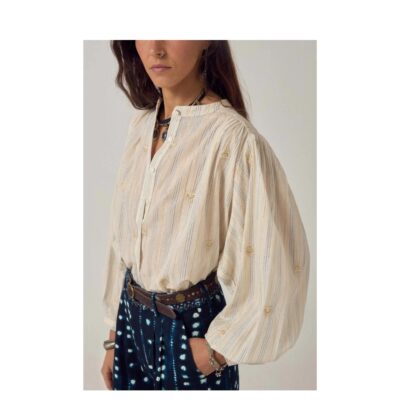 Maison Hotel skjorte - Caroline Blouse – Starry White – Off White