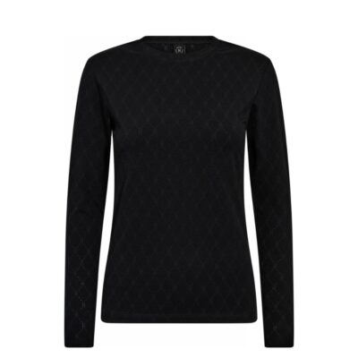 Hype the Detail bluse - Tee L/S H-logo - 3-600-14 - 9 Black 