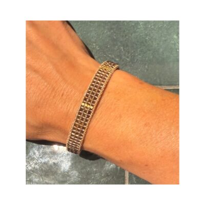Ibu Jewels Armbånd AP15 Nina (Brun)