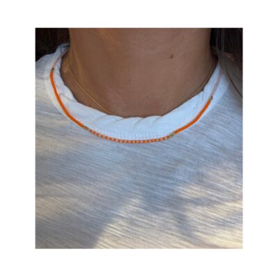 Ibu Jewels Halskæde Bumi NHH02-S (Orange)