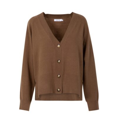 Cosdter Copenhagen cardigan - Strik Cardigan Comfy – 261-2115– Mocca mousse