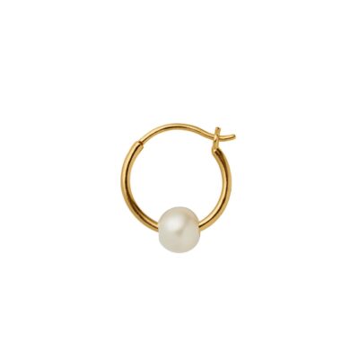 Stine A Ørering 1354-02 (Hvid/Guld)