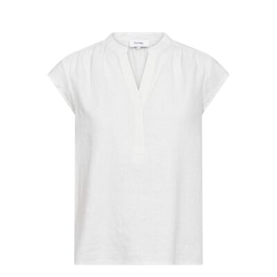 Levete Room hør bluse - LR-Naja 19 – 101304 – 1000 White