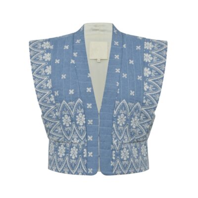 Gossia vest – AninaGo (Lyseblå)