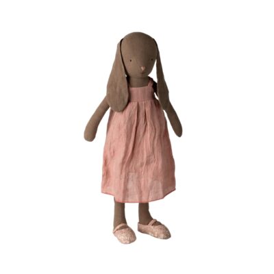 Maileg kanin i kjole - Bunny size 4 (Brun)