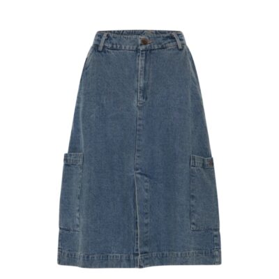 HUmble denim nederdel - OdessaHBS Skirt – 181050 – Blue denim