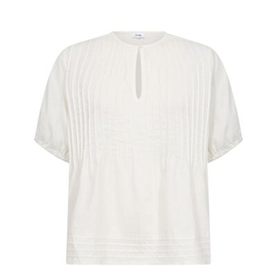 Levete Room hør bluse - LR-Naja 54 – 101312 – 1000 White 
