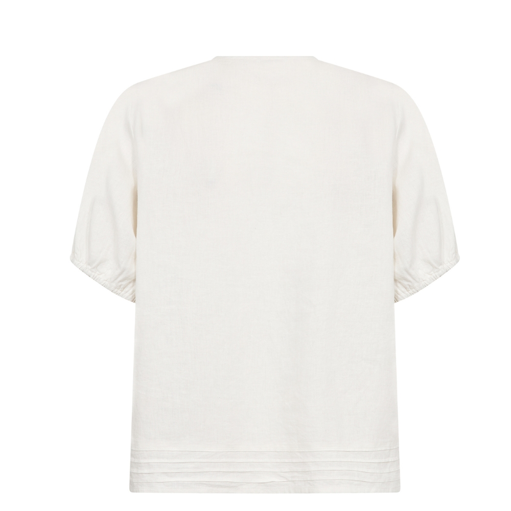 Leveté Room - LR-Naja 54 (Hvid) Levete Room hør bluse - LR-Naja 54 – 101312 – 1000 White