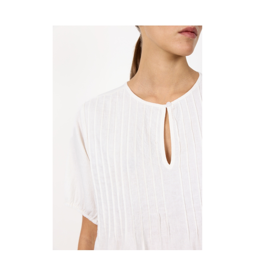 Leveté Room - LR-Naja 54 (Hvid) Levete Room hør bluse - LR-Naja 54 – 101312 – 1000 White