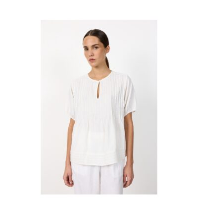 Leveté Room - LR-Naja 54 (Hvid) Levete Room hør bluse - LR-Naja 54 – 101312 – 1000 White