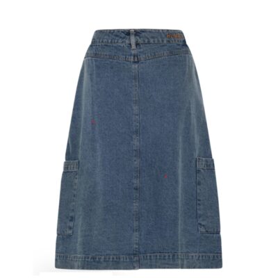 HUmble denim nederdel - OdessaHBS Skirt – 181050 – Blue denim