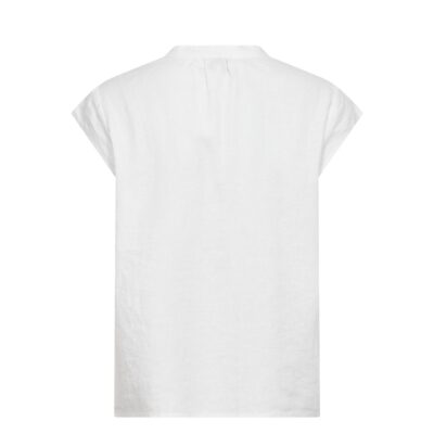 Levete Room hør bluse - LR-Naja 19 – 101304 – 1000 White