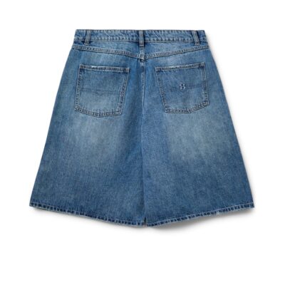 Sofie Schnoor denim shorts - StokeSW Oversized Shorts - SNOS727 - Denim Blue