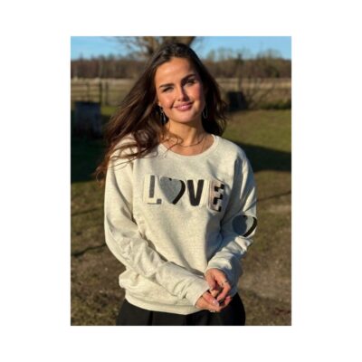 Lulu's Love sweatshirt - Dobb. love (Grå/Sort)